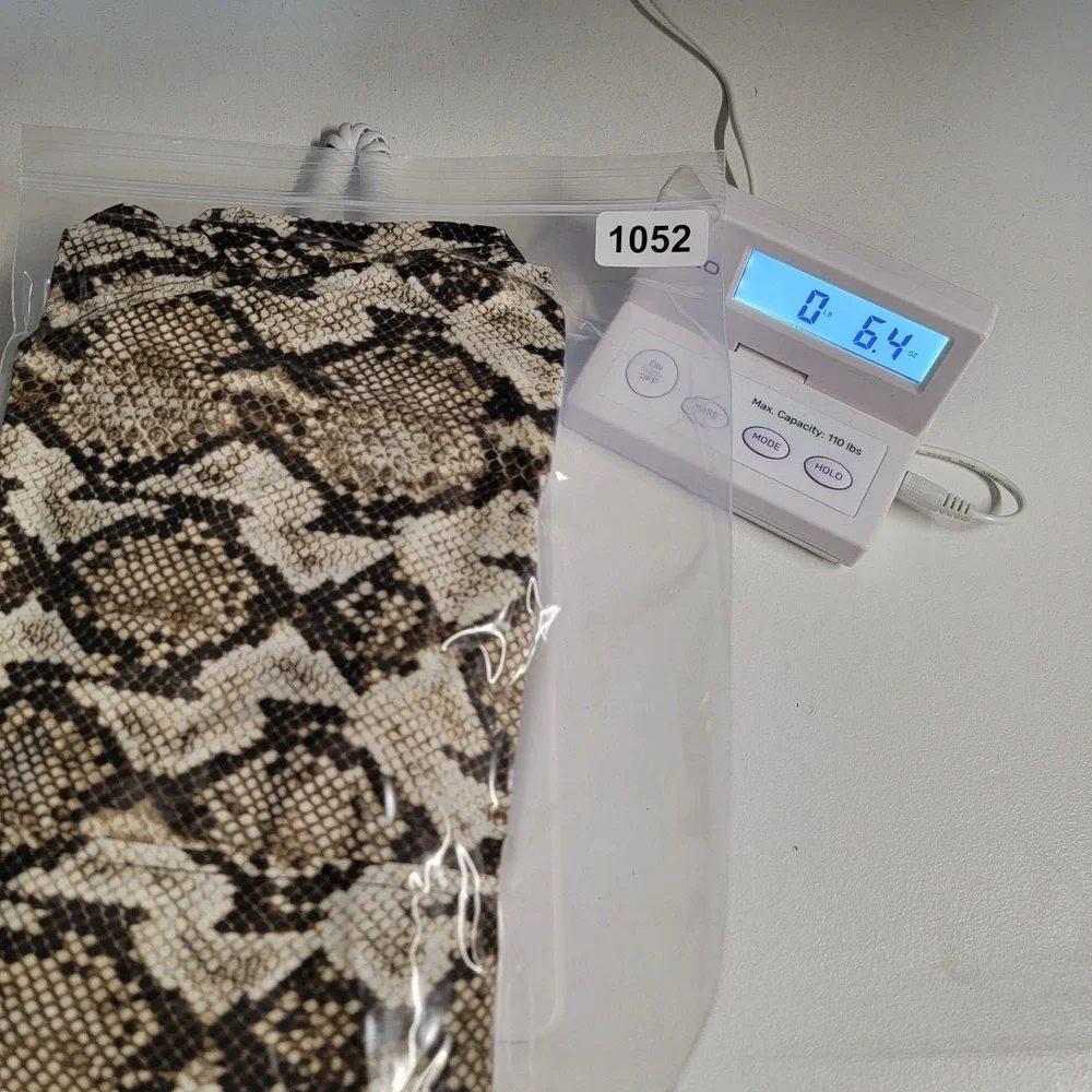 Michael Michael Kors Shirt Womens 1X Brown Black‎ Snake Print Button Front Plus